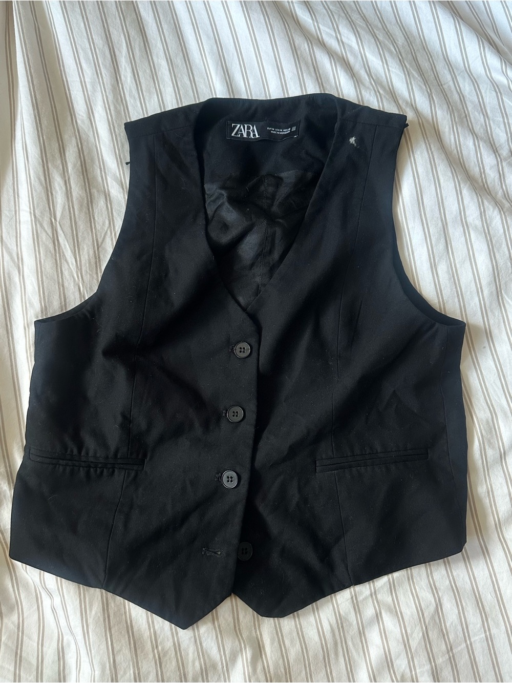 Zara Black Women's Vest